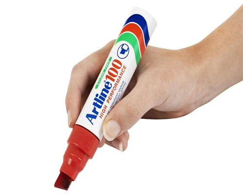 Engraving symbols on mark pen