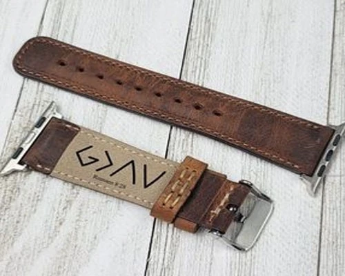 Laser engraving on watch strap